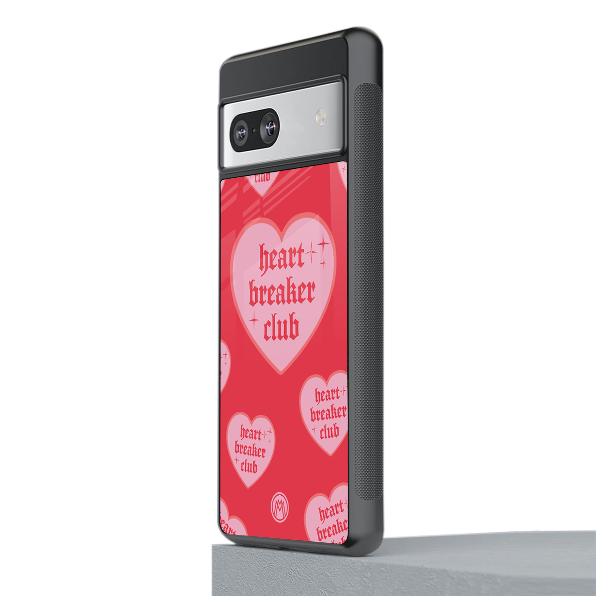 heart breaker club back phone cover | glass case for Google Pixel 7