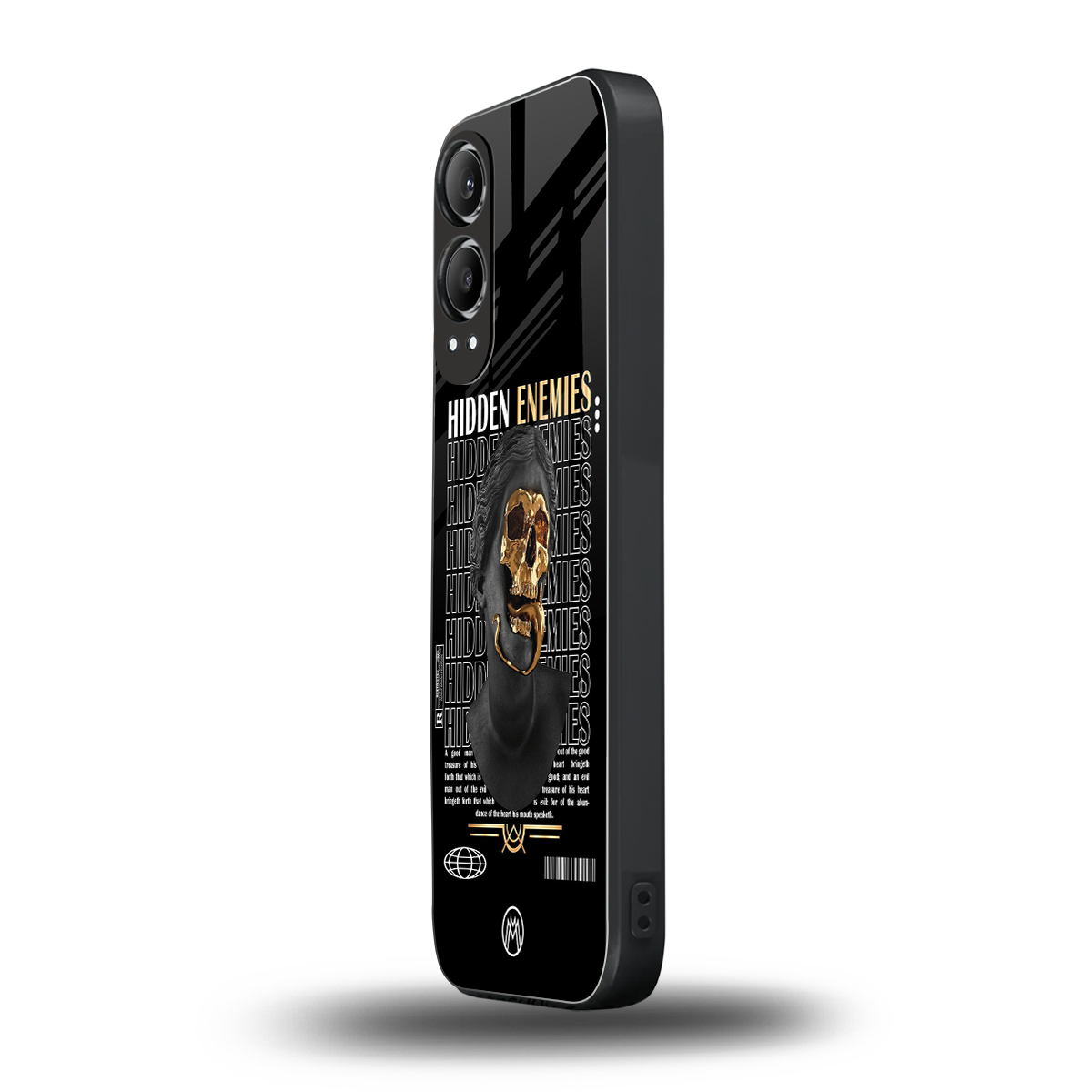 hidden enemies back phone cover | glass case for oneplus nord ce 4 lite