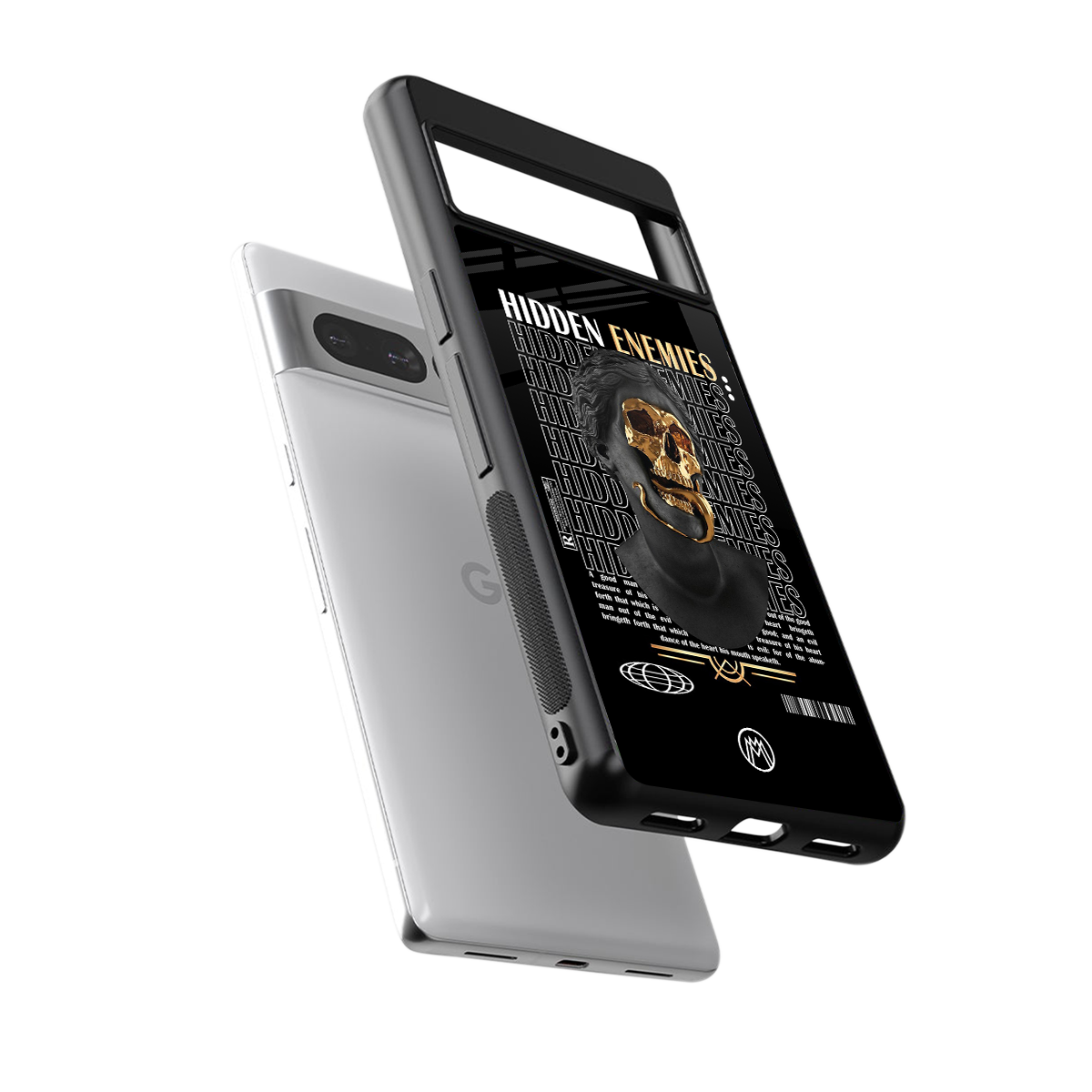 hidden enemies back phone cover | glass case for google pixel 7 pro
