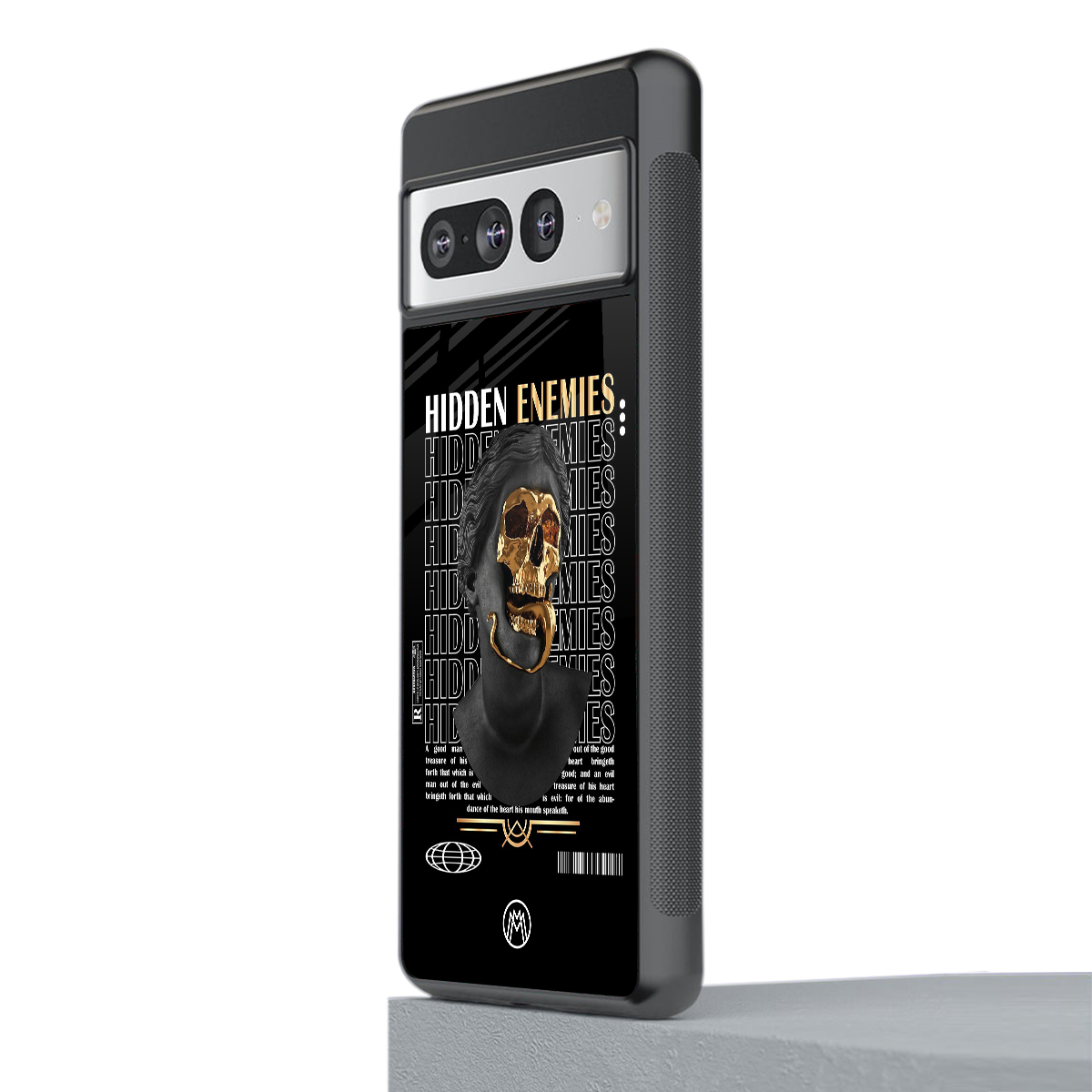 hidden enemies back phone cover | glass case for google pixel 7 pro