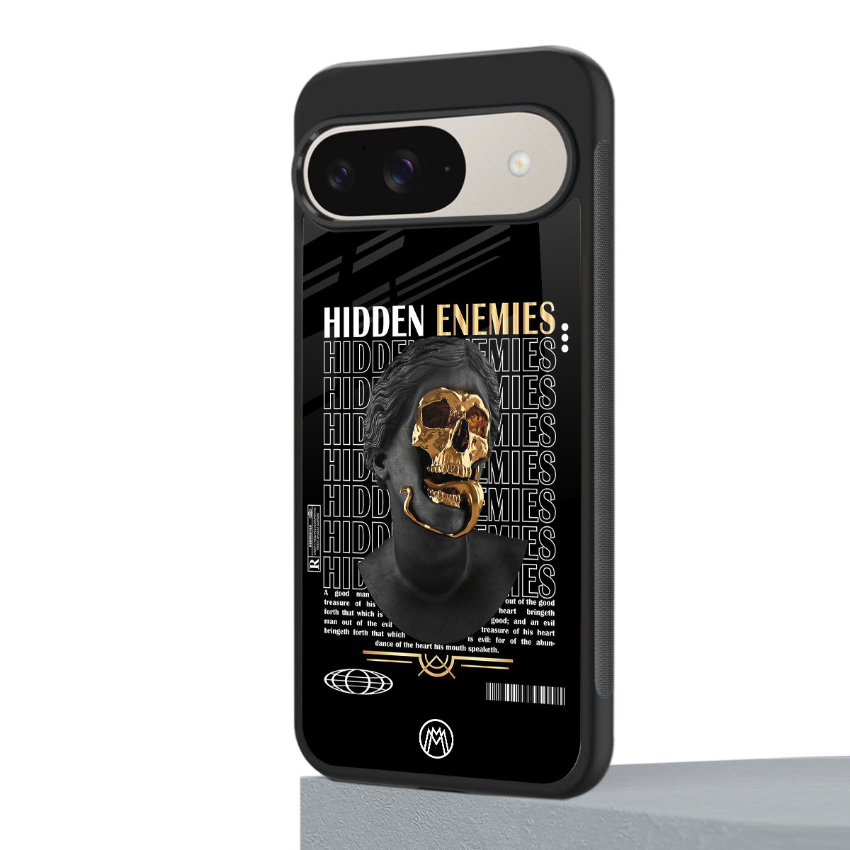 hidden enemies back phone cover | glass case for google pixel 9