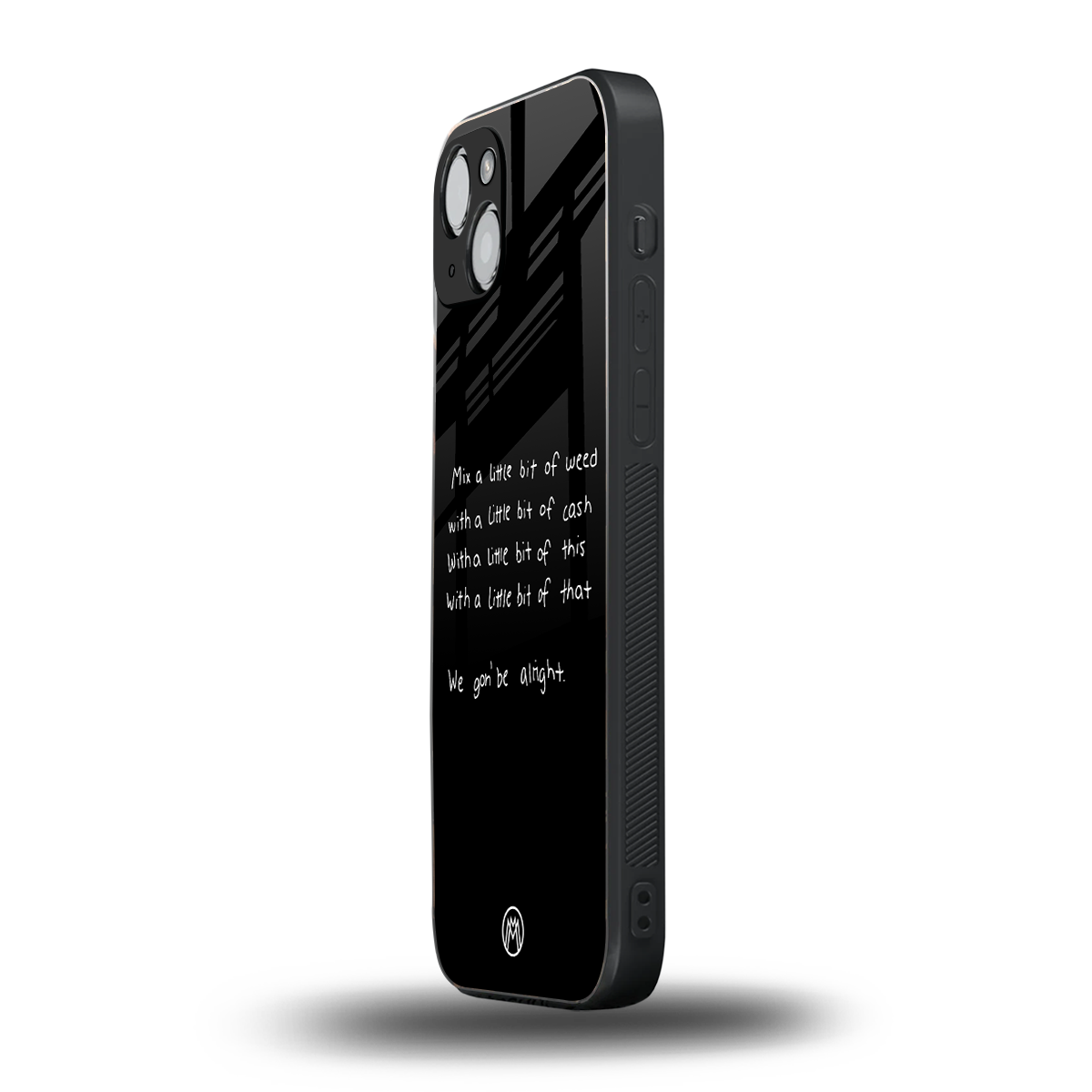 high life back phone cover | glass case for iphone 15 plus
