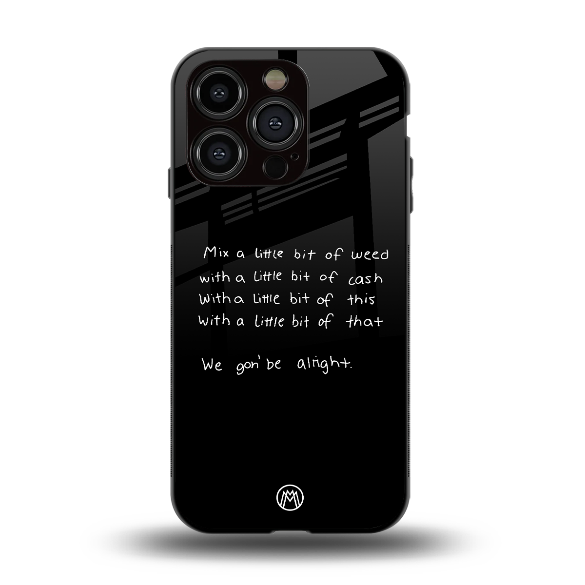 high life back phone cover | glass case for iphone 14 pro