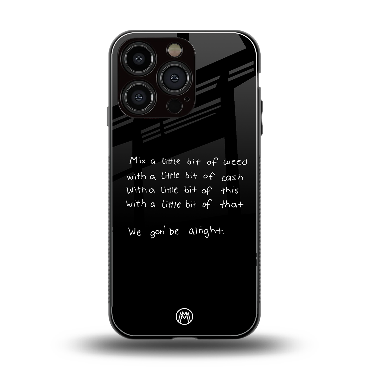 high life back phone cover | glass case for iphone 16 pro