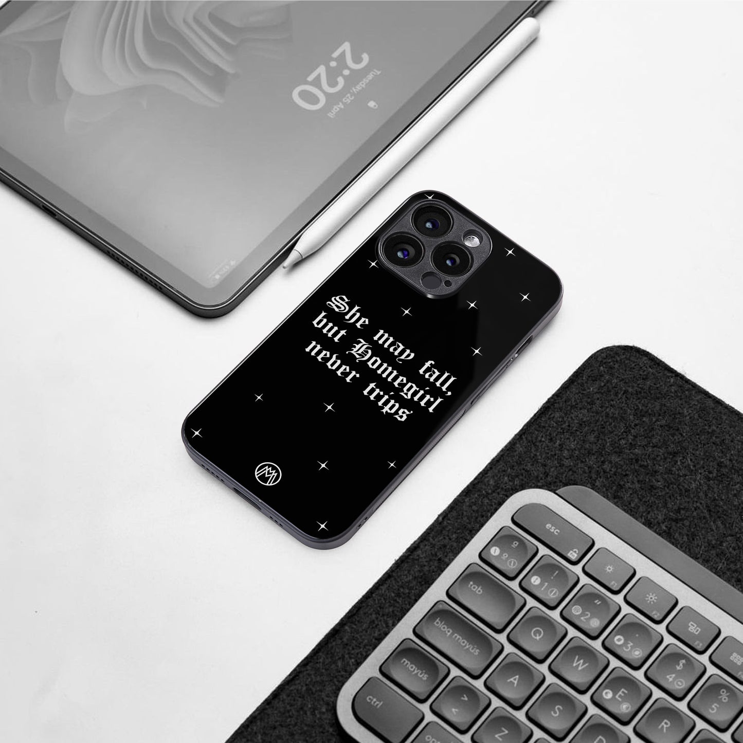 homegirl back phone cover | glass case for iphone 16 pro max