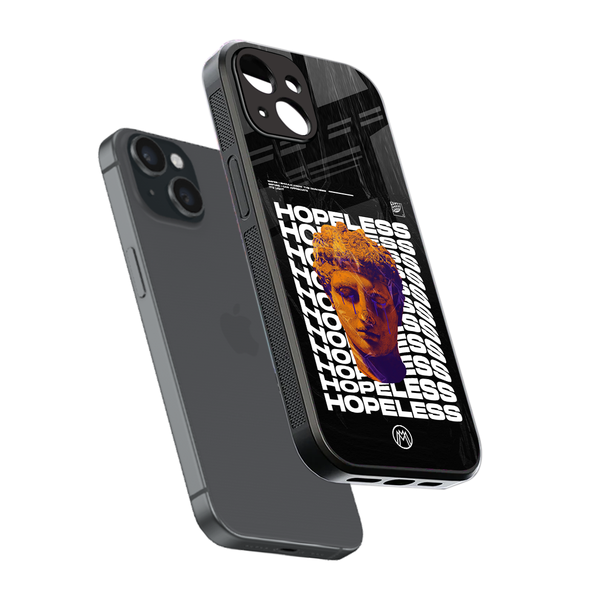 hopeless greek back phone cover | glass case for iphone 13 mini