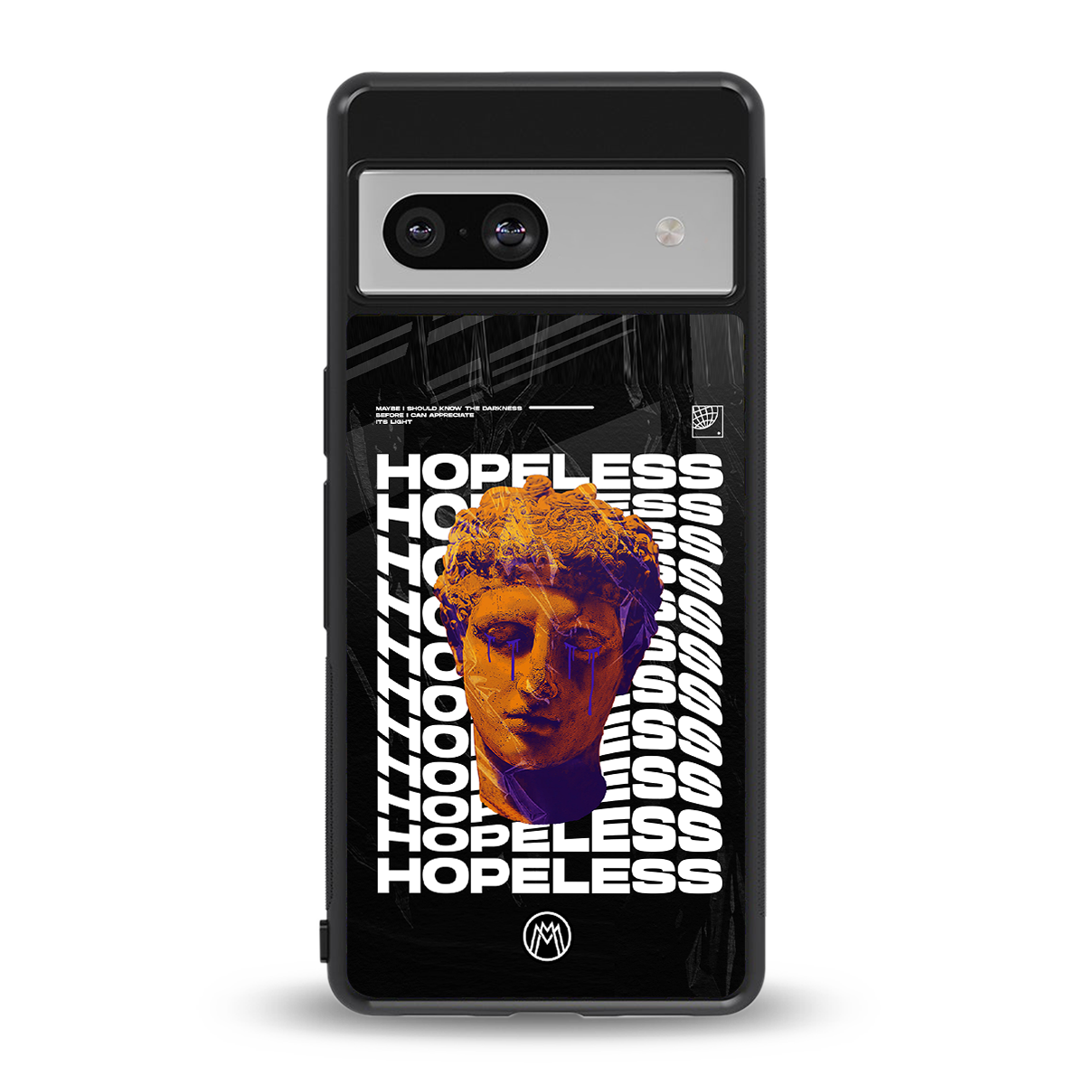 hopeless greek back phone cover | glass case for Google Pixel 7A