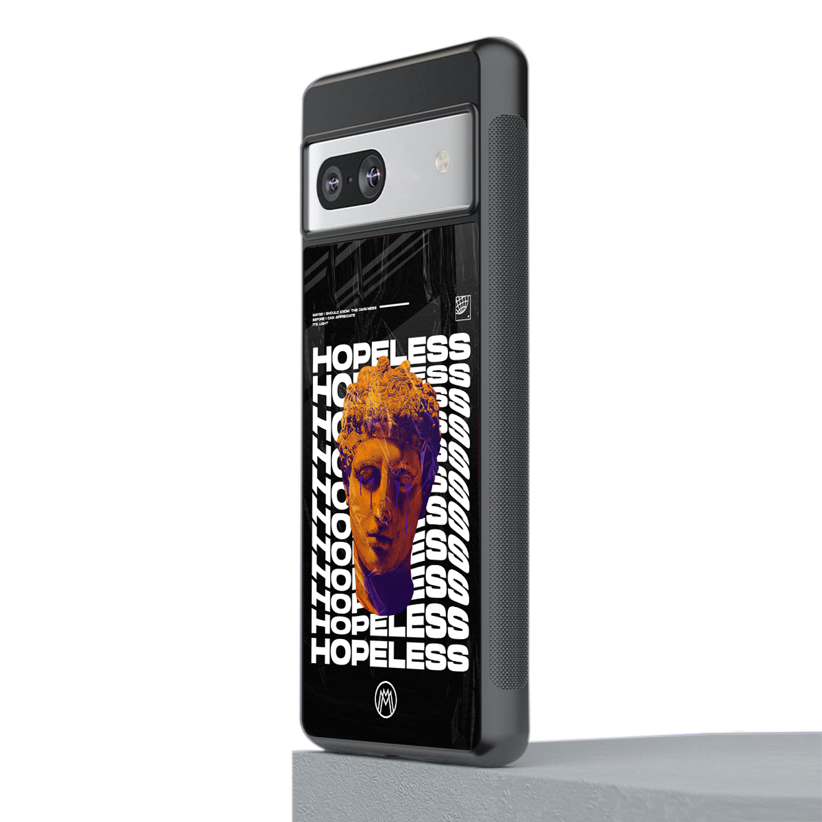 hopeless greek back phone cover | glass case for Google Pixel 7A