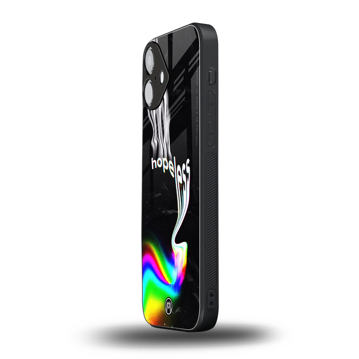 hopeless back phone cover | glass case for iphone 16 plus