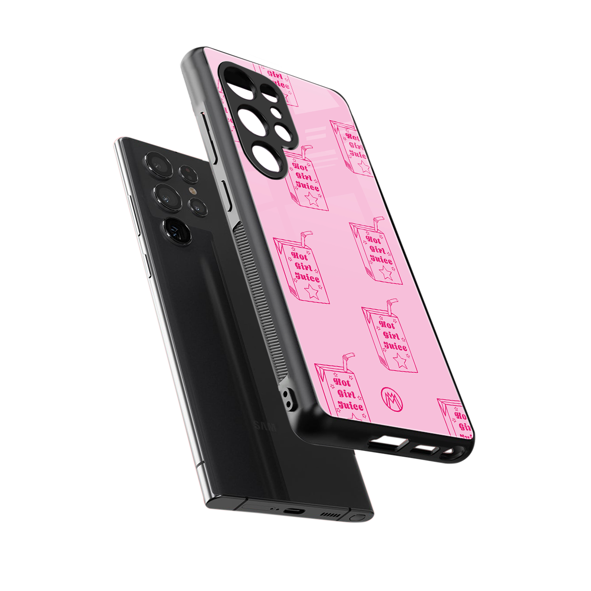 hot girl juice back phone cover | glass case for samsung galaxy s25 ultra