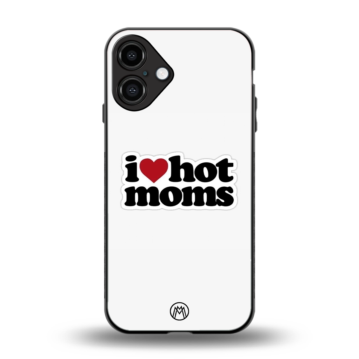 hot moms back phone cover | glass case for iphone 16 plus