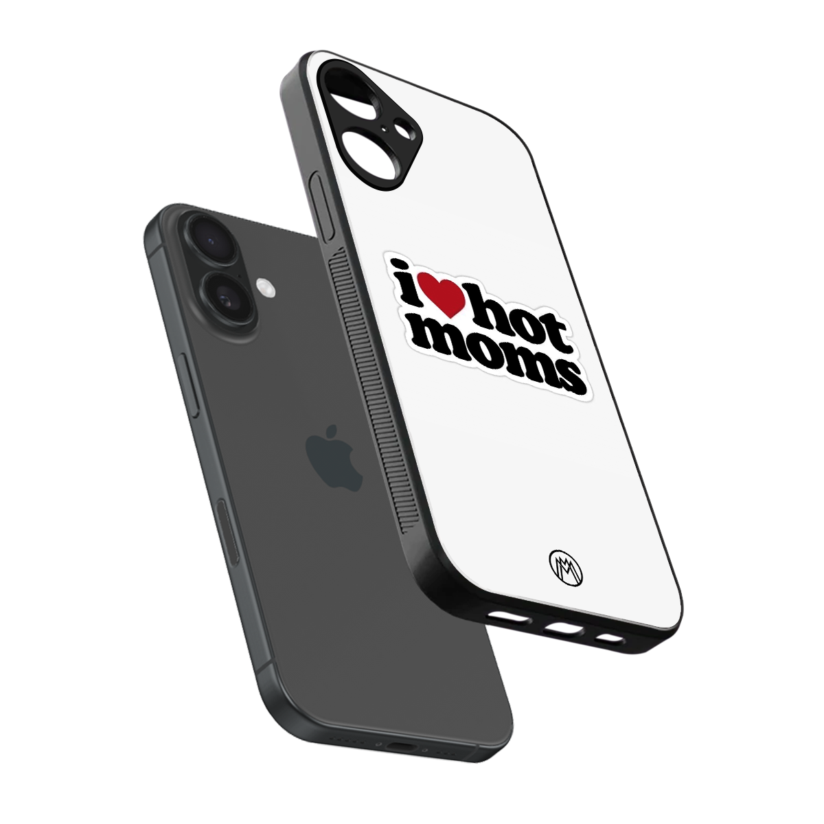 hot moms back phone cover | glass case for iphone 16 plus