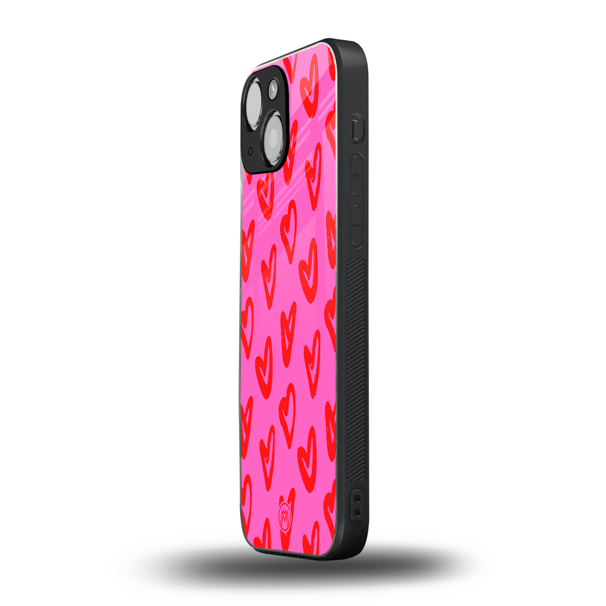 hot pink soul back phone cover | glass case for iphone 13 mini
