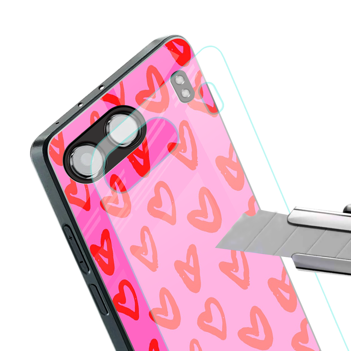 hot pink soul back phone cover | glass case for oneplus nord 4