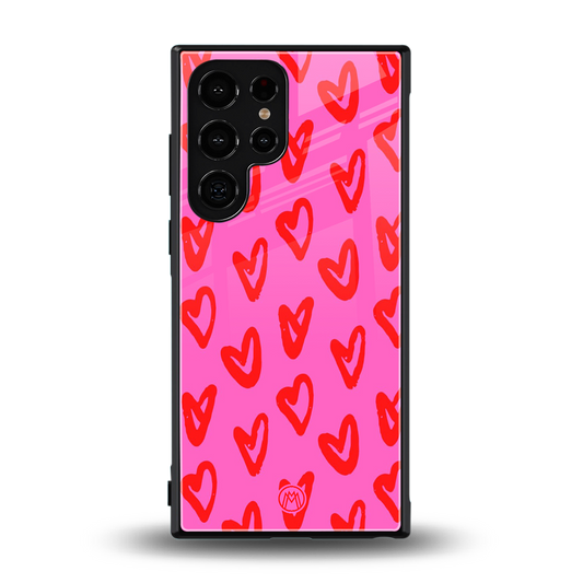 hot pink soul back phone cover | glass case for samsung galaxy s24 ultra