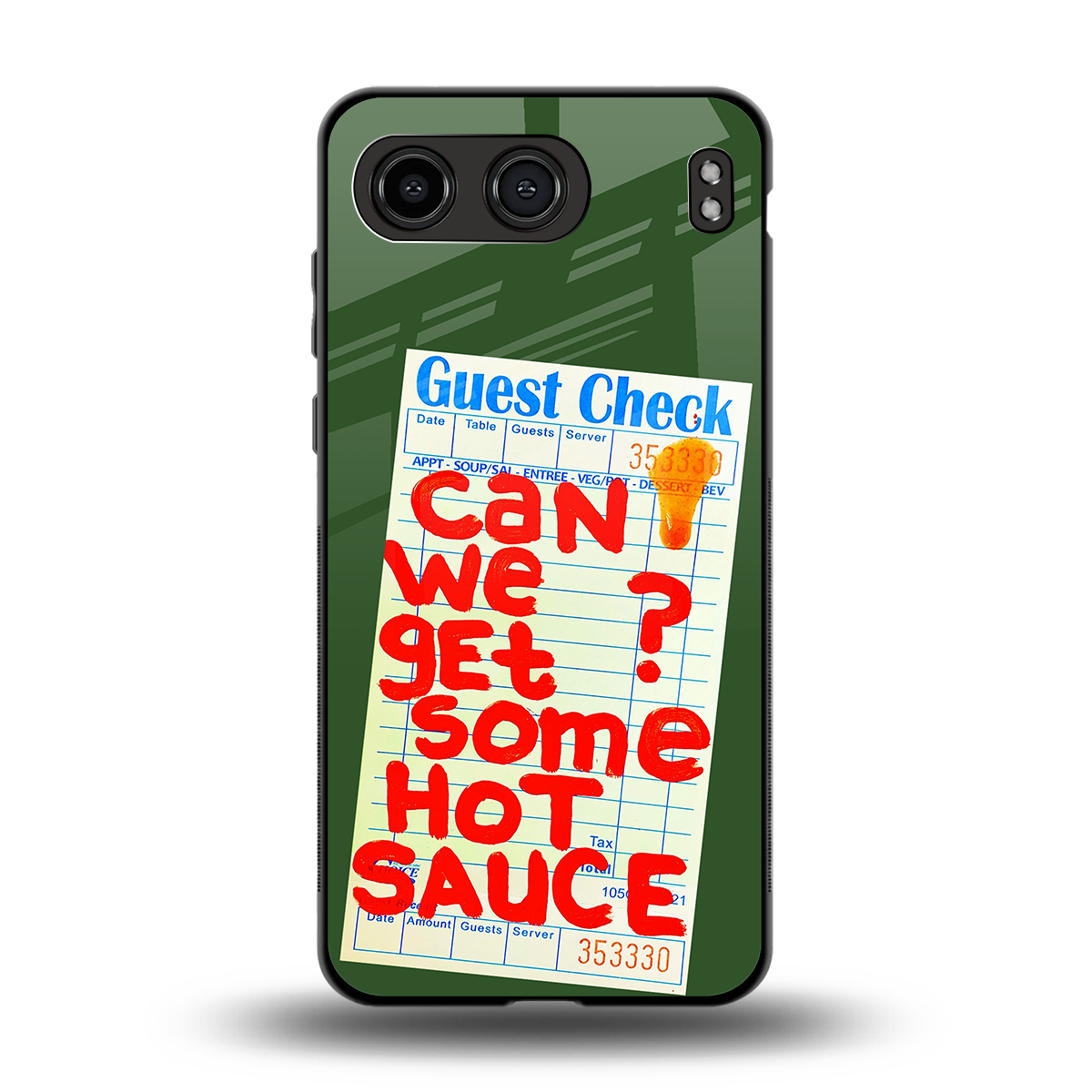 hot sauce back phone cover | glass case for oneplus nord 4
