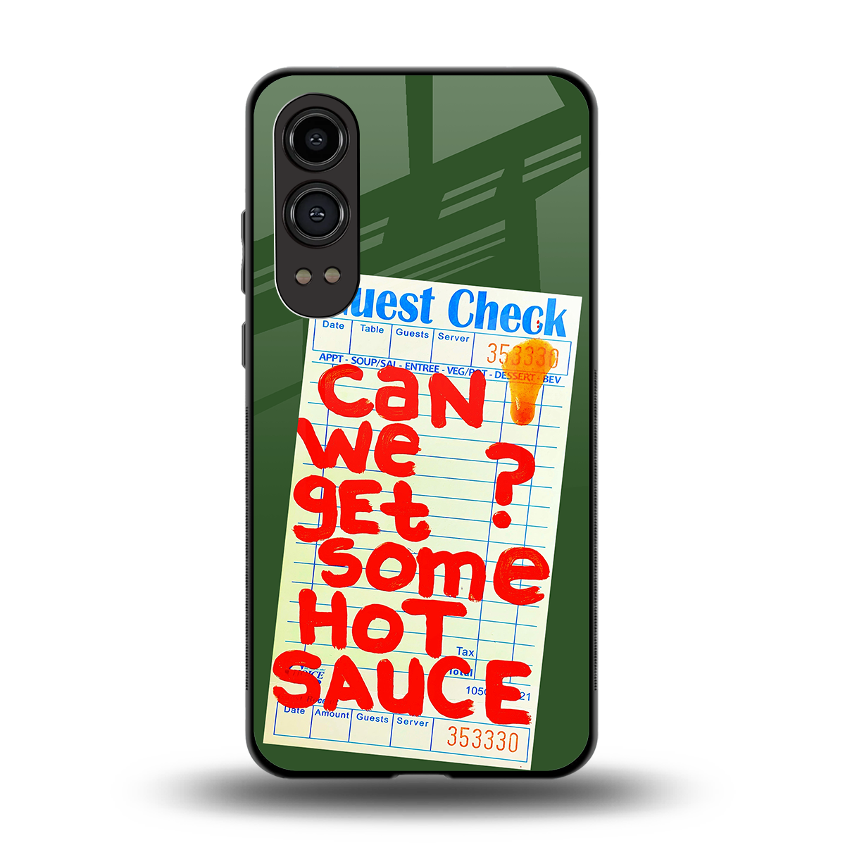 hot sauce back phone cover | glass case for oneplus nord ce 4 lite