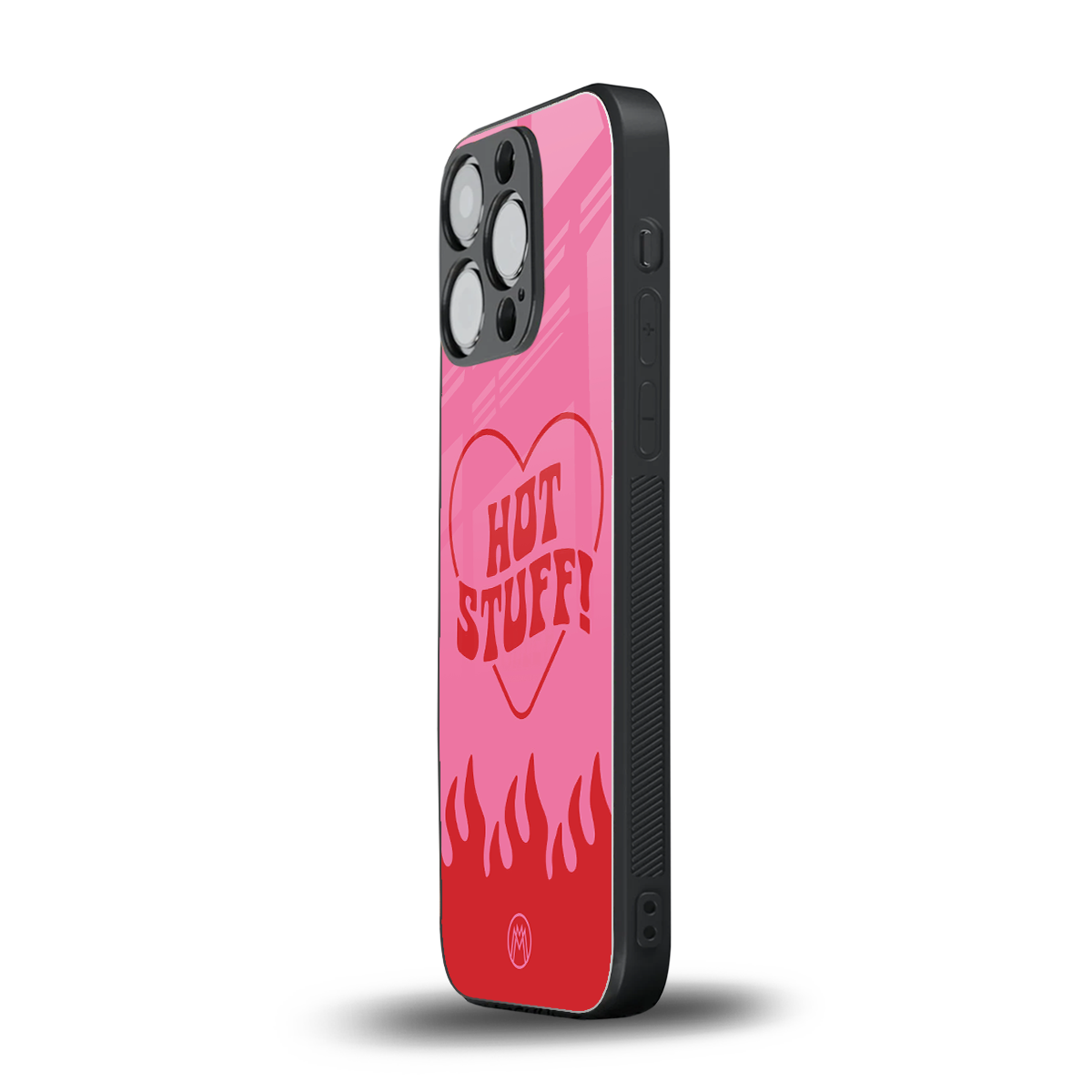 hot stuff back phone cover | glass case for iphone 14 pro