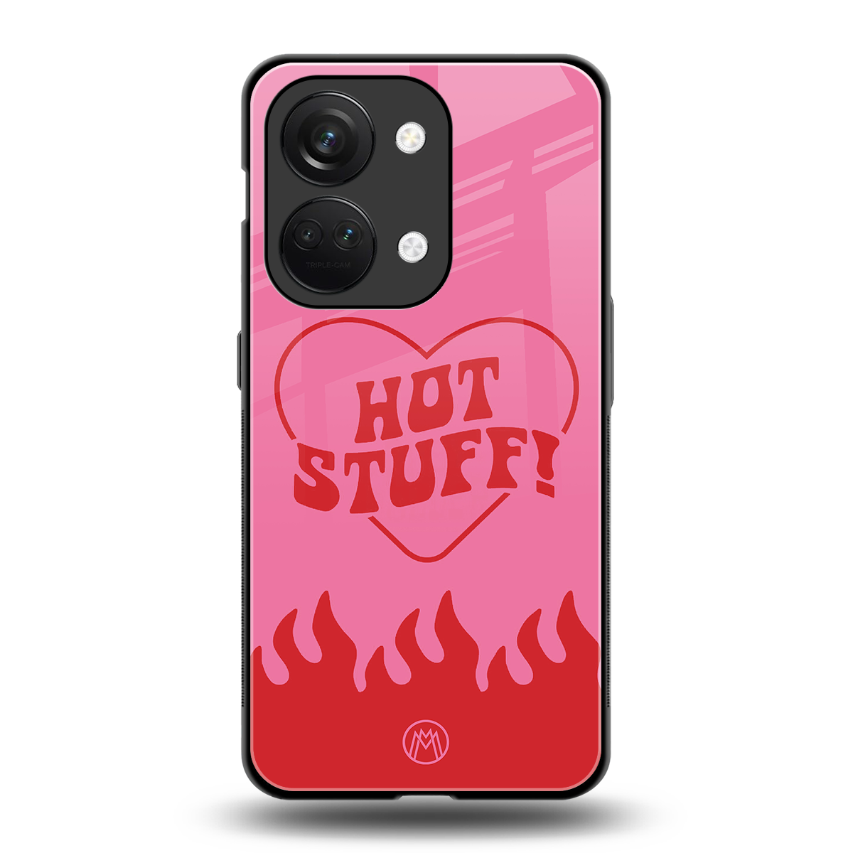 hot stuff back phone cover | glass case for oneplus nord 3