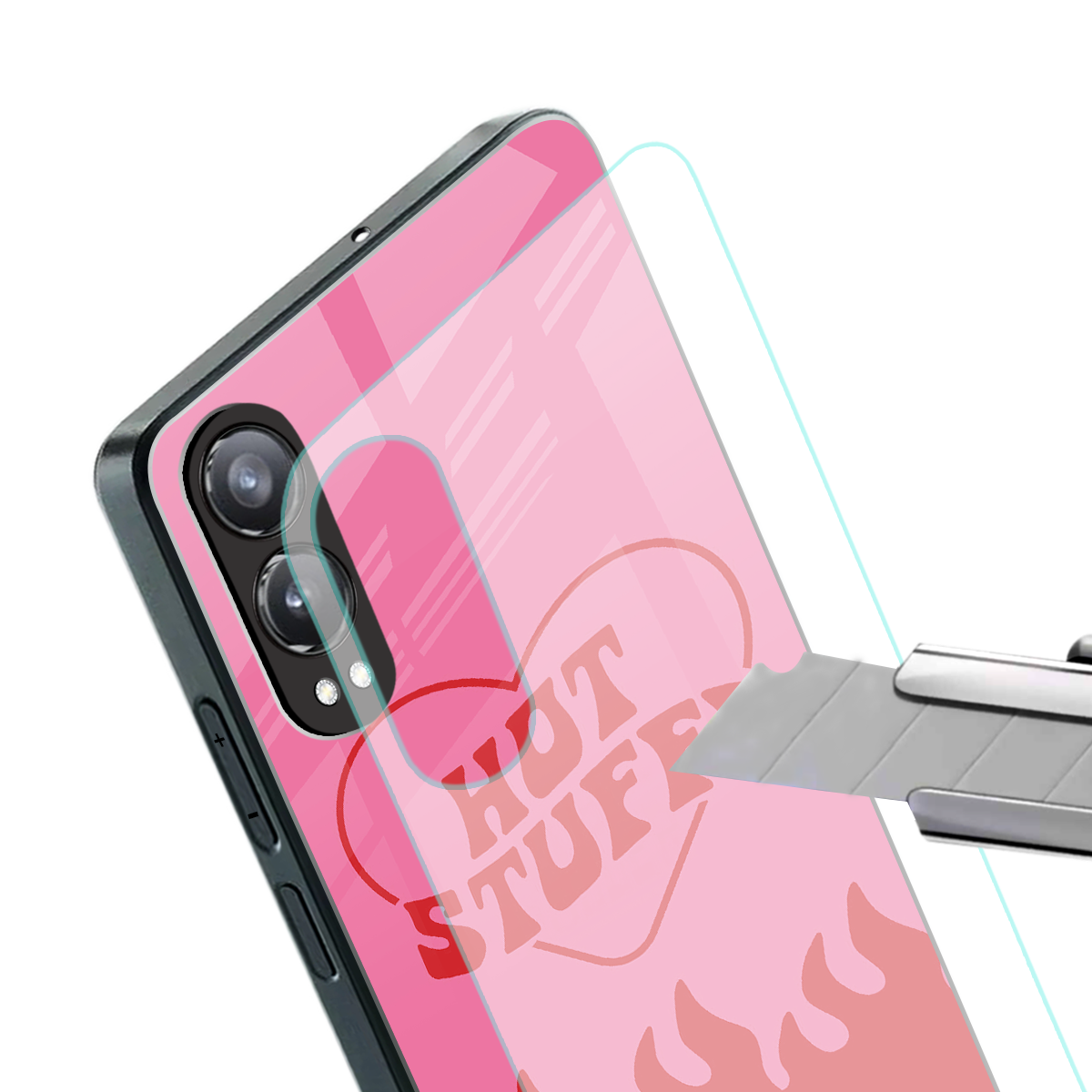 hot stuff back phone cover | glass case for oneplus nord ce 4 lite
