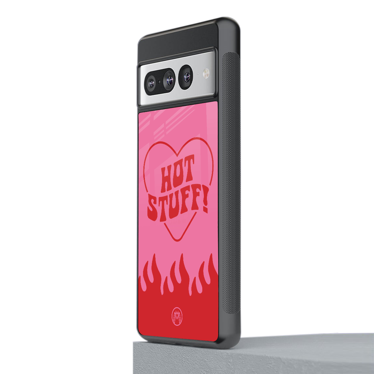 hot stuff back phone cover | glass case for google pixel 7 pro