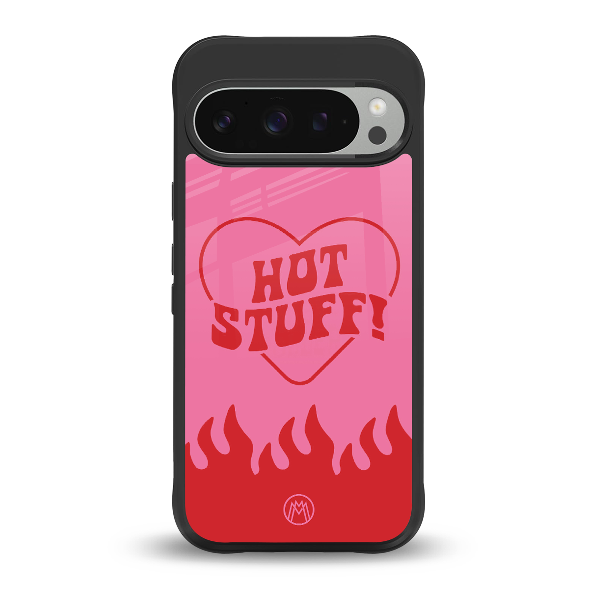 hot stuff back phone cover | glass case for google pixel 9 pro