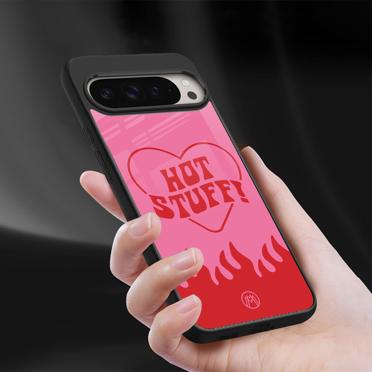 hot stuff back phone cover | glass case for google pixel 9 pro