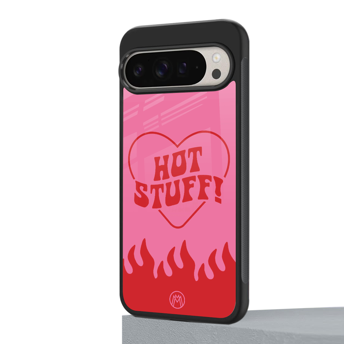 hot stuff back phone cover | glass case for google pixel 9 pro