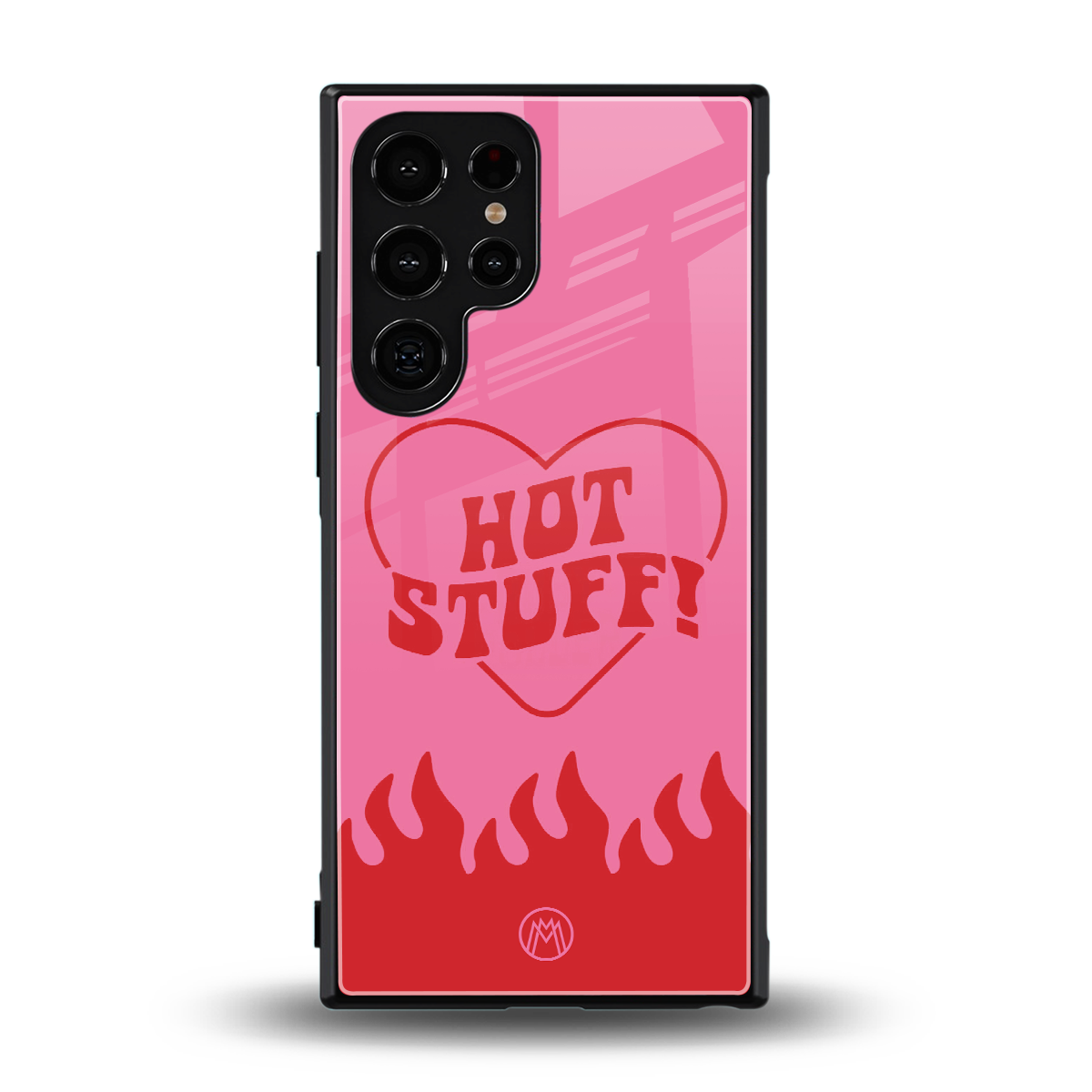 hot stuff back phone cover | glass case for samsung galaxy s24 ultra