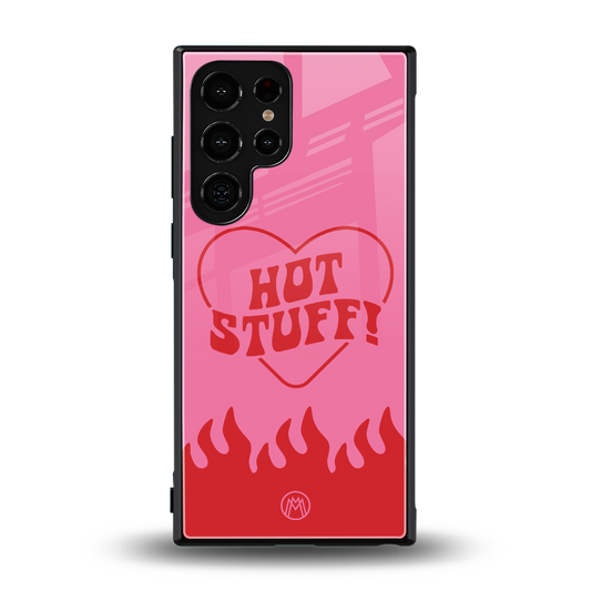 hot stuff back phone cover | glass case for samsung galaxy s24 ultra