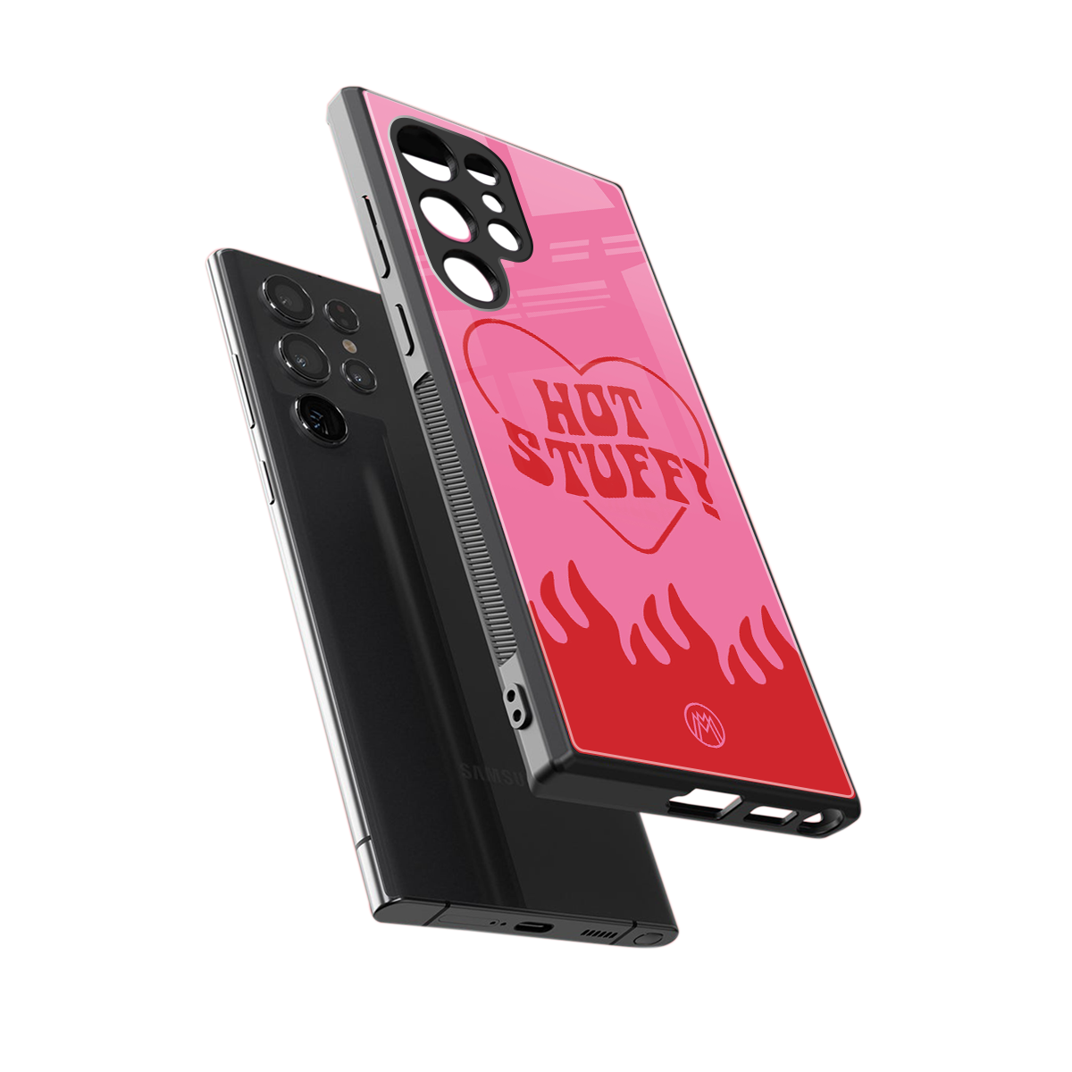 hot stuff back phone cover | glass case for samsung galaxy s24 ultra