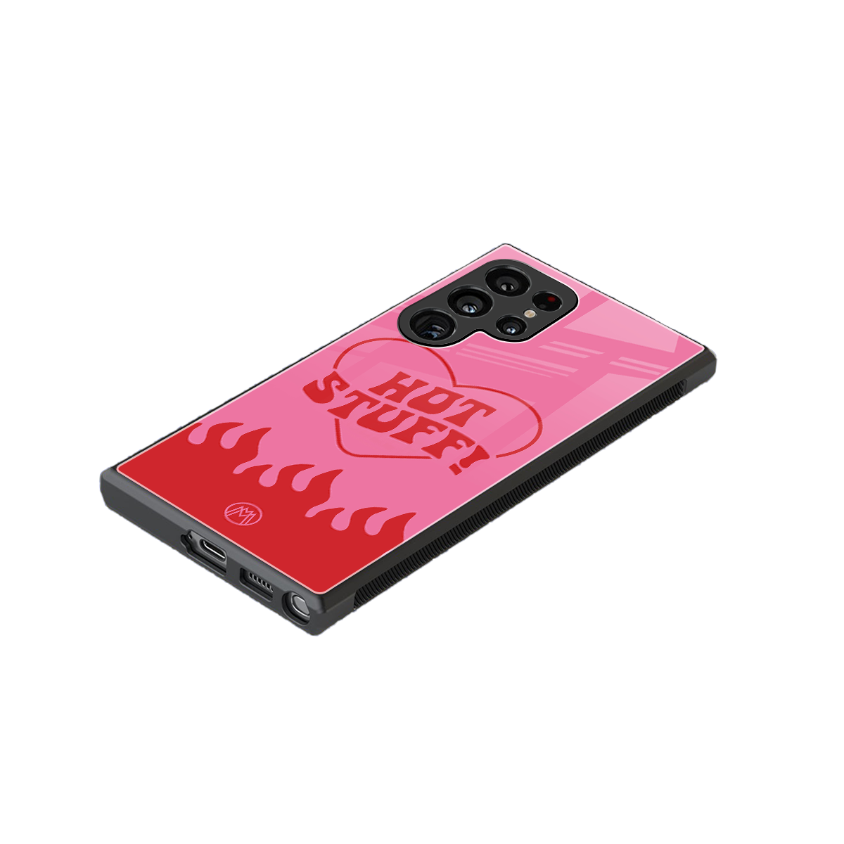 hot stuff back phone cover | glass case for samsung galaxy s24 ultra