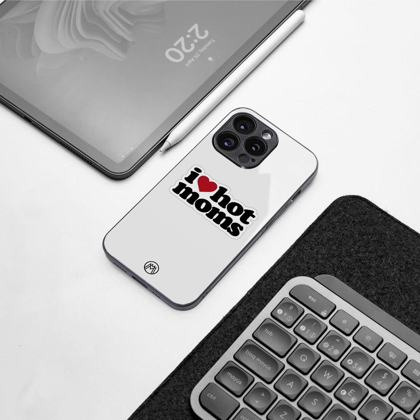 hot moms back phone cover | glass case for iphone 16