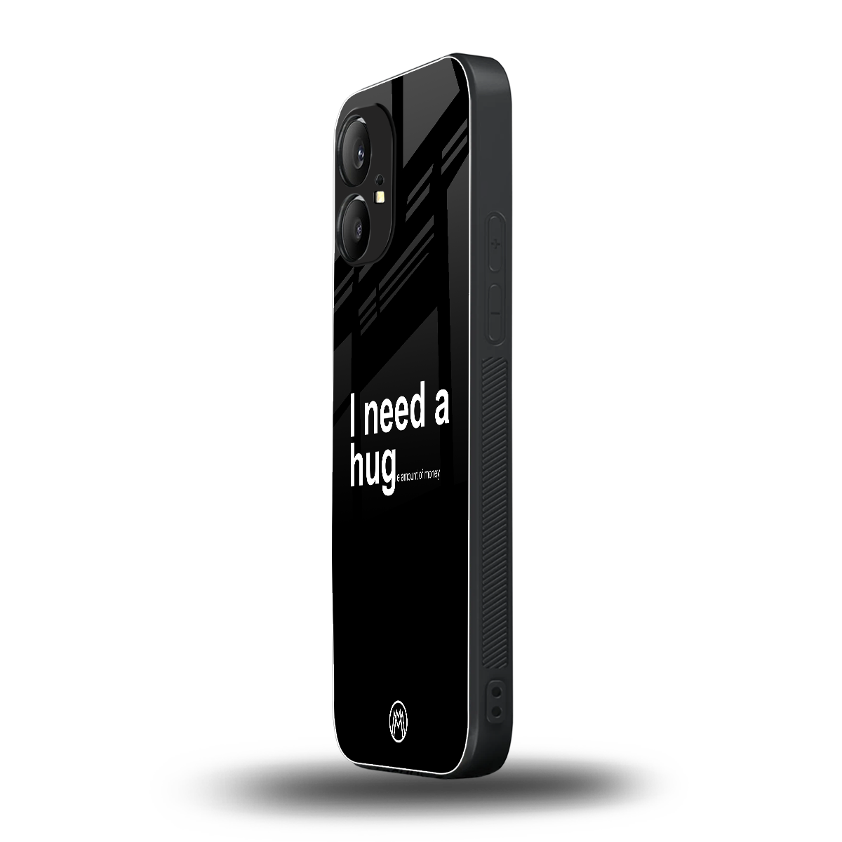 hug me black back phone cover | glass case for nothing phone 1