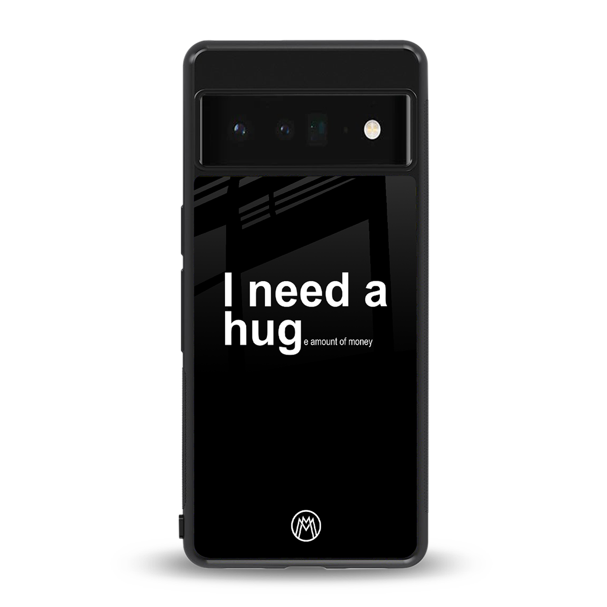 hug me black back phone cover | glass case for google pixel 6 pro