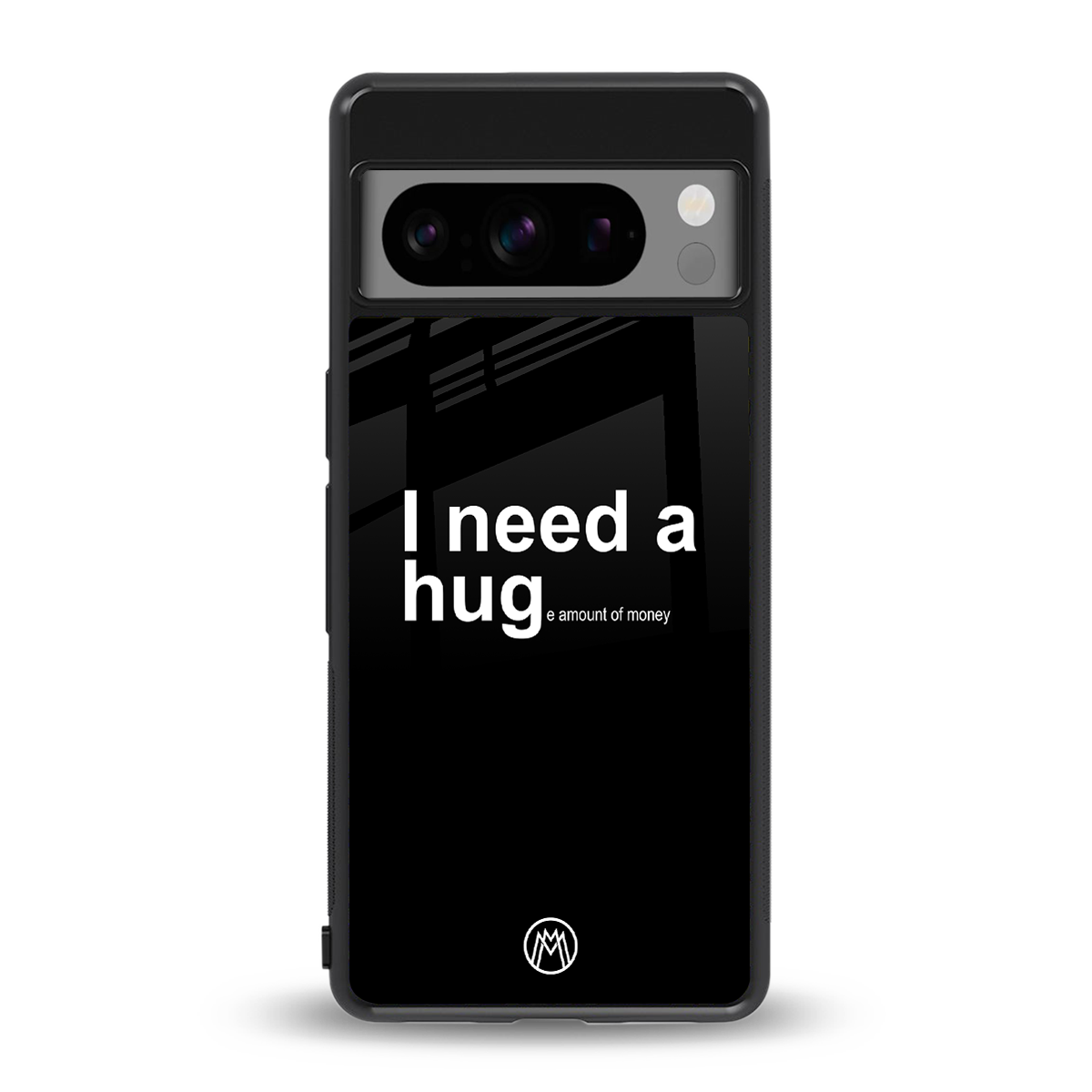 hug me black back phone cover | glass case for google pixel 8 pro
