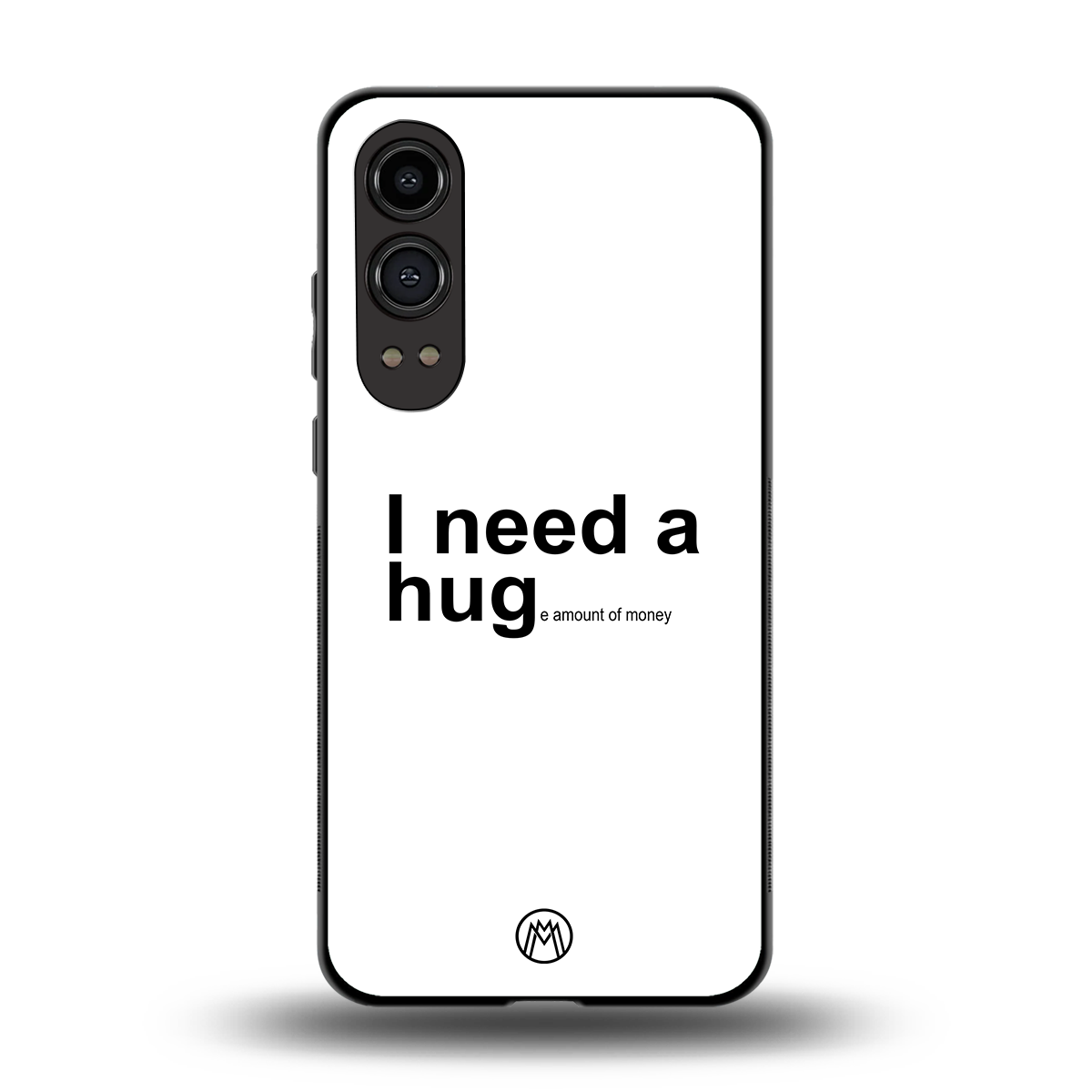hug me white back phone cover | glass case for oneplus nord ce 4 lite