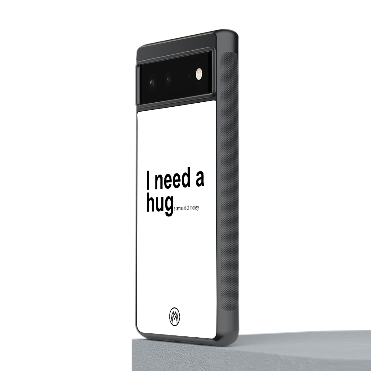 hug me white back phone cover | glass case for Google Pixel 6A