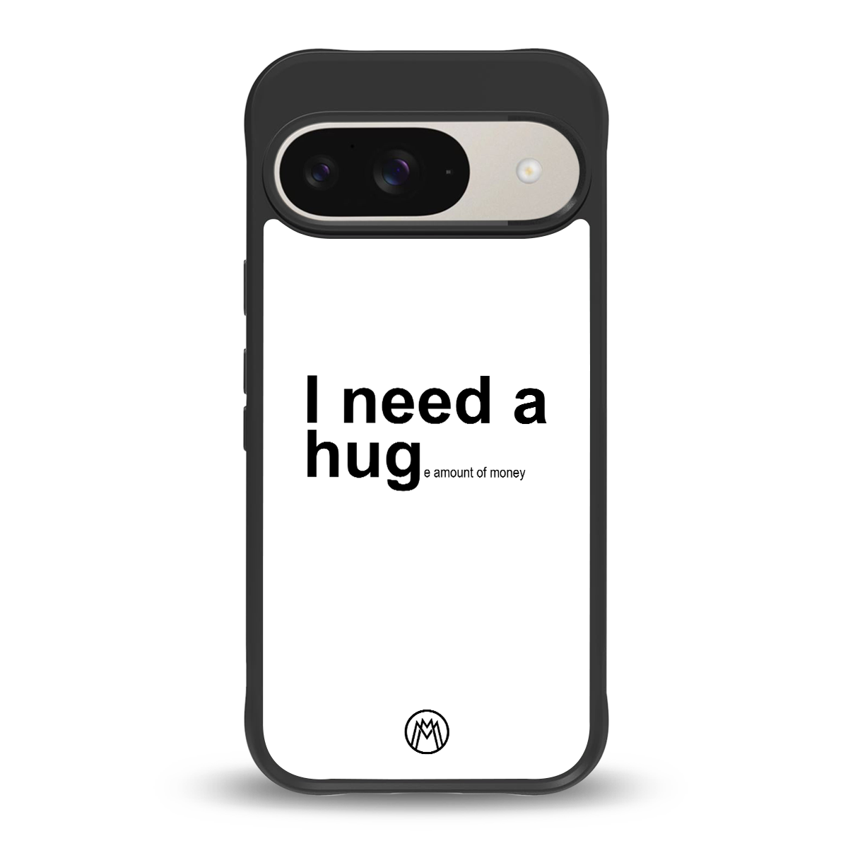 hug me white back phone cover | glass case for google pixel 9