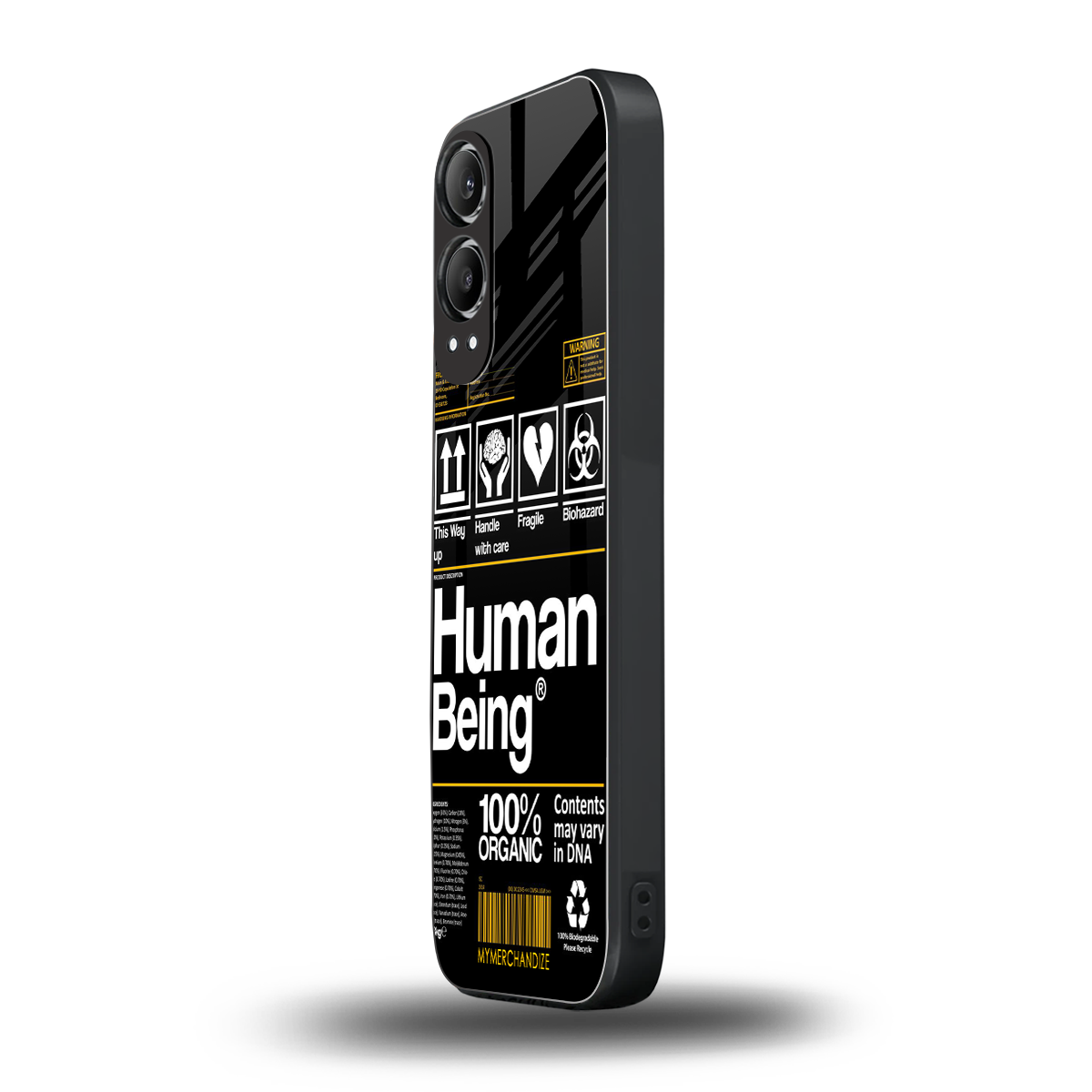 human being label back phone cover | glass case for oneplus nord ce 4 lite