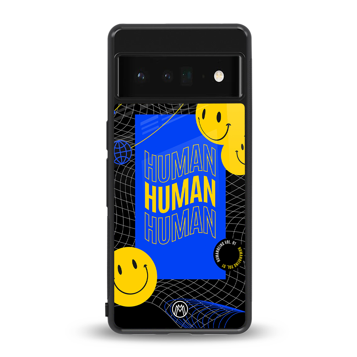 human being back phone cover | glass case for google pixel 6 pro