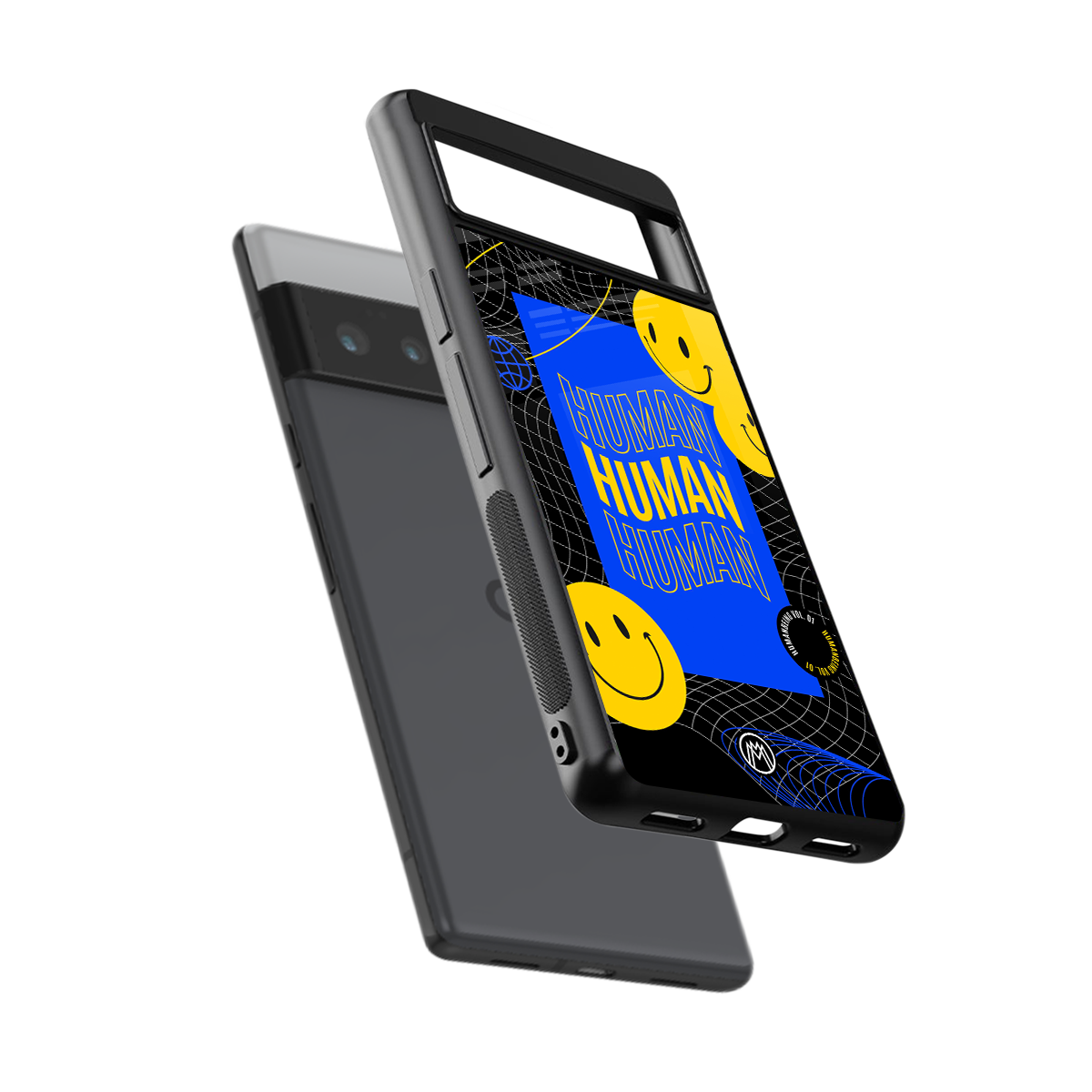 human being back phone cover | glass case for google pixel 6 pro