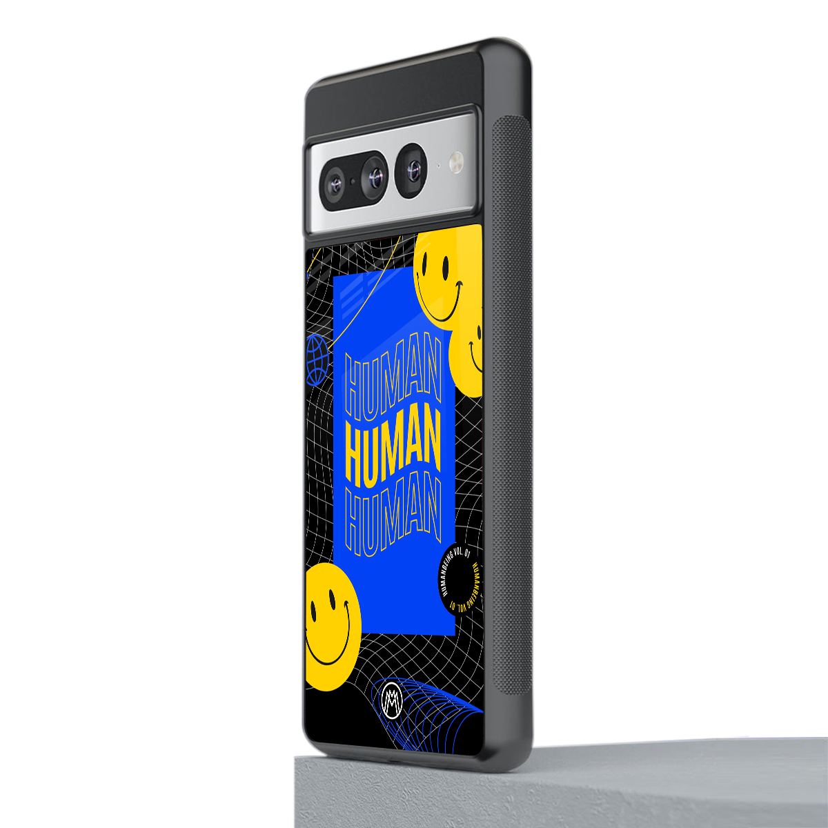 human being back phone cover | glass case for google pixel 7 pro
