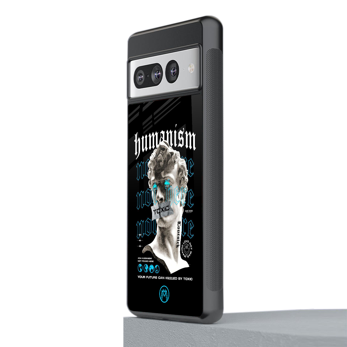 humanism not here back phone cover | glass case for google pixel 7 pro