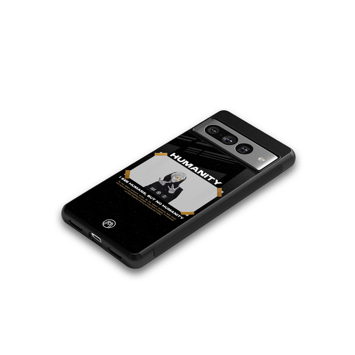 humans but no humanity back phone cover | glass case for google pixel 7 pro