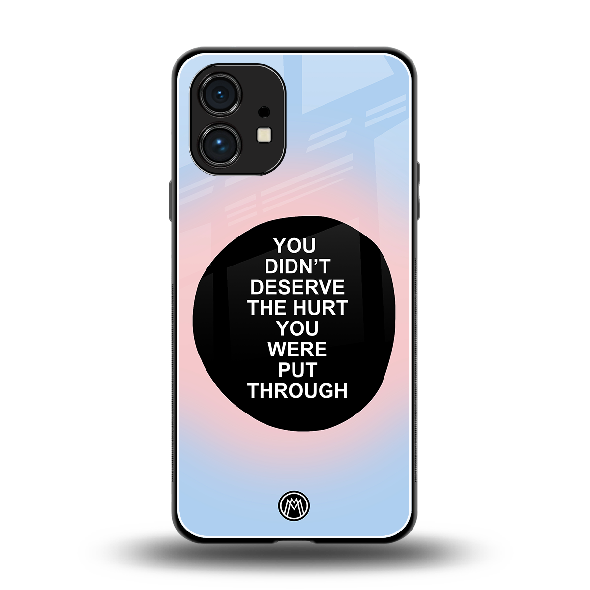hurt back phone cover | glass case for nothing phone 1