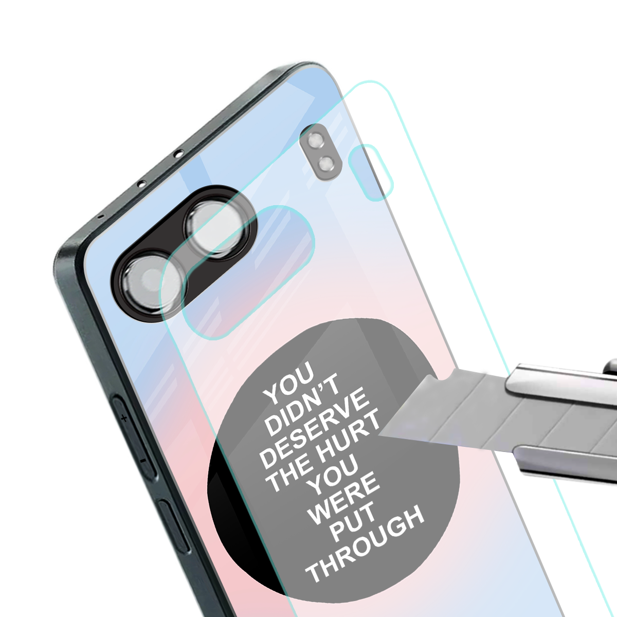 hurt back phone cover | glass case for oneplus nord 4