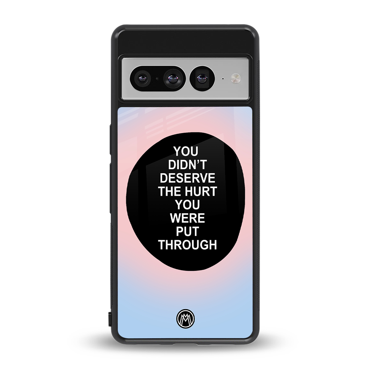 hurt back phone cover | glass case for google pixel 7 pro