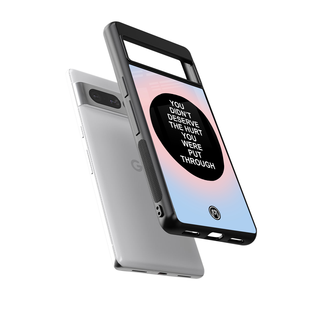 hurt back phone cover | glass case for google pixel 7 pro