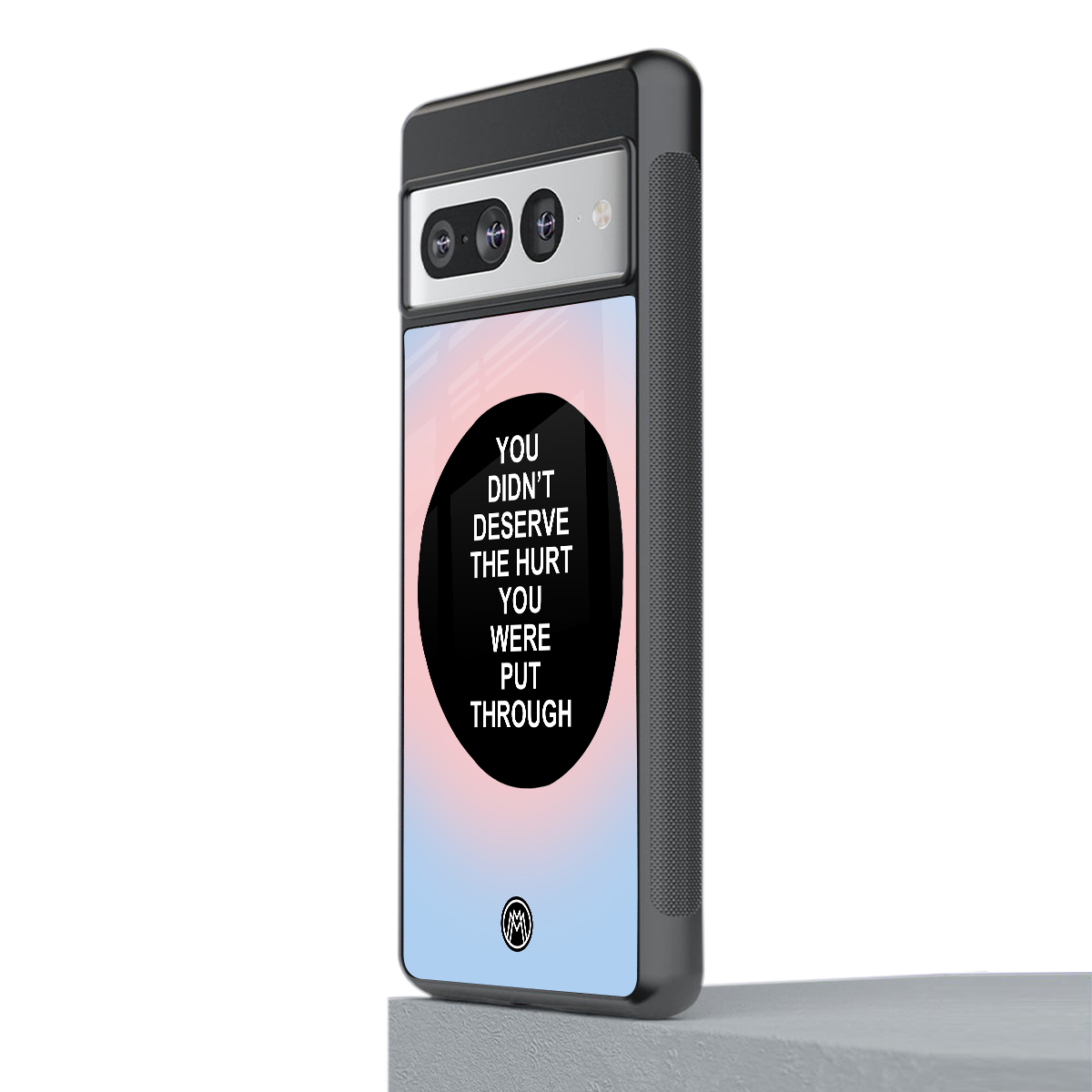 hurt back phone cover | glass case for google pixel 7 pro